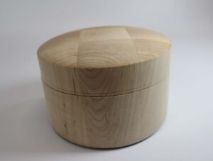 Part of Gratitude Series Woodturned, end-grain ceremonial smudge bowl made from hard maple; 4.75"x3.5"