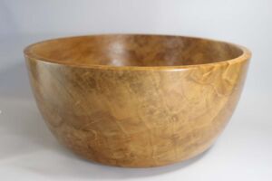Woodturned bowl made from birch wood; 13"x6" with food-safe Tung oil finish Woodturned bowl made from birch wood; 13"x6" with food-safe Tung oil finish
