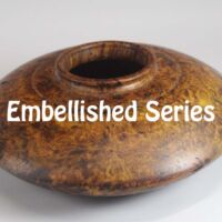 Wall sculptures, platters, hollow forms and more woodturned, decorative hollow-form made from Canadian maple burl