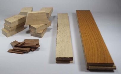 Evolution of a segmented bowl - milled raw materials & prepared segements