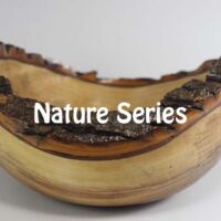 Live edge, natural edge, burls and more Woodturned, decorative live-edge bowl made from ash; 7.75"x4.5" with Tung oil finish